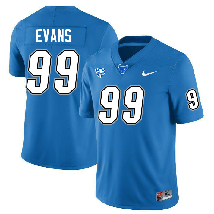 Cornell Evans UB Bulls Jersey,University Of Buffalo Bulls #99 Cornell Evans Jersey Youth-Blue